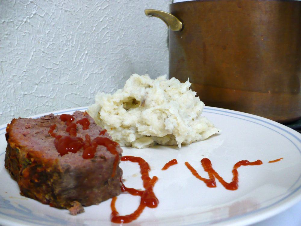 Sprouts Meatloaf with Mashed Potatoes