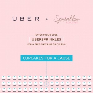 uber dallas promo with sprinkles cupcakes via dallasfoodnerd.com