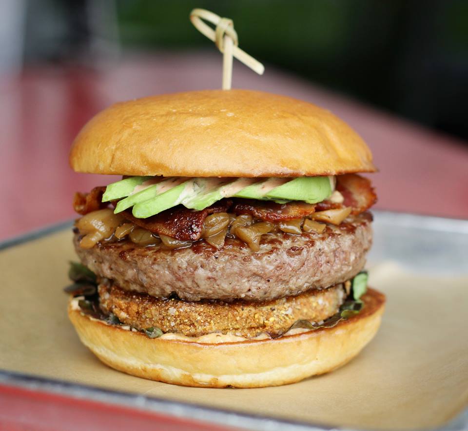 Fried Green Tomato Burger Dallas Food Nerd