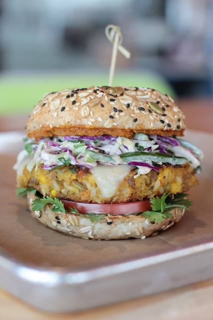 Great Kabocha Burger at Hopdoddy via dallasfoodnerd.com