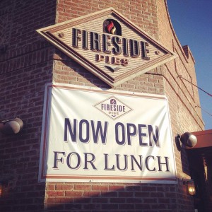 fireside pies now open for lunch