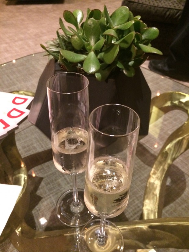 champagne at highland dallas VIP party
