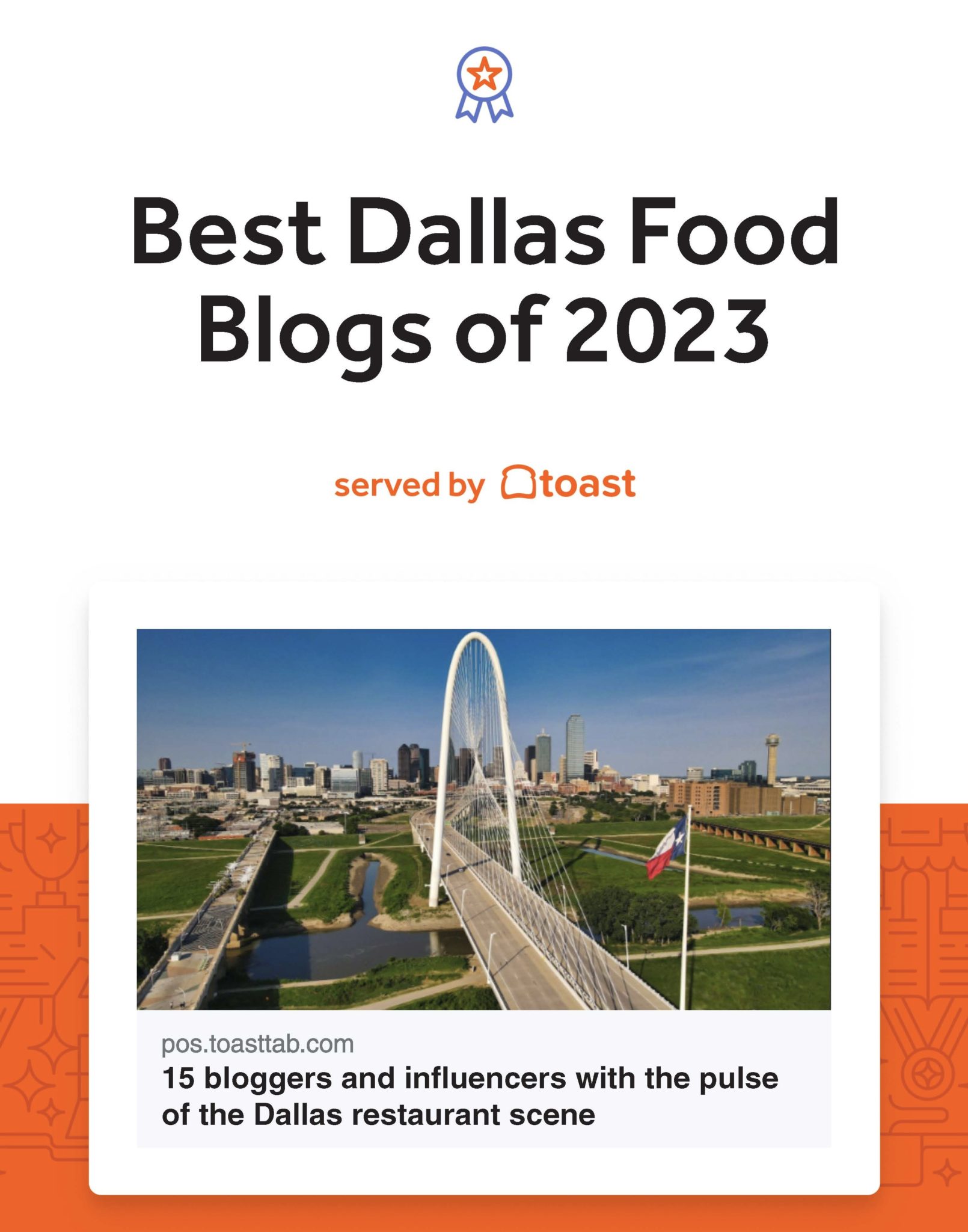 Dallas Food Nerd Named Toast Tab’s Top 15 DFW Food Blogs of 2023